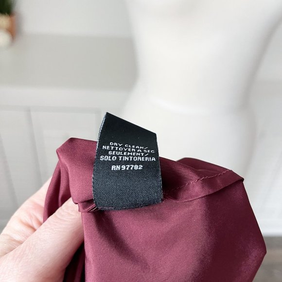 Jill Stuart | Burgundy Floral Print Pleated Zola Midi Dress | 0 - Picture 9 of 10